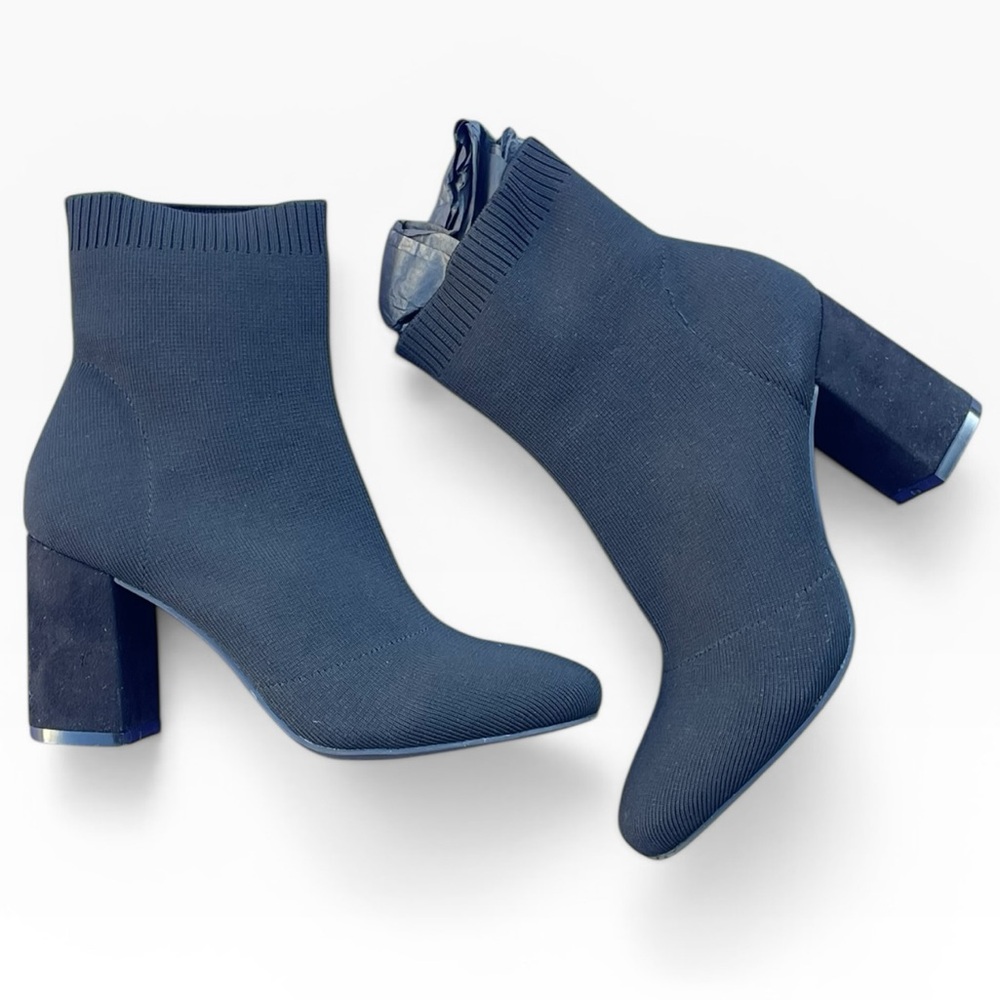 Eileen Fisher Spell Street Stretch Heeled Booties, Size 7.5, EUC
